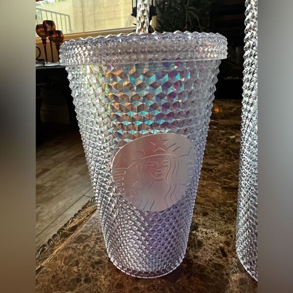 Starbucks Diamond Studded Unicorn 2023 Limited Edition Iridescent Bling 16oz Cup - Picture 3 of 3